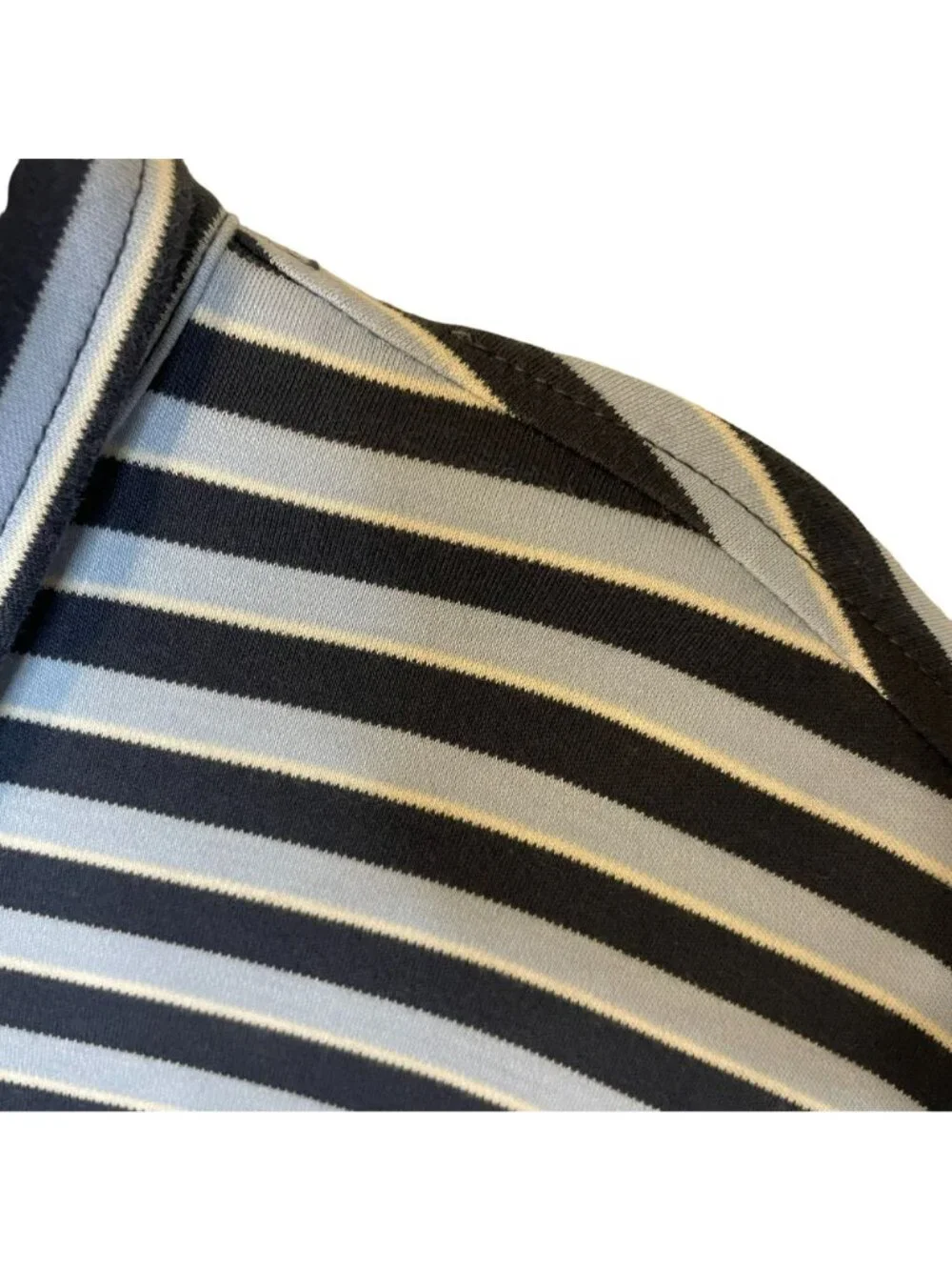 Polo Ralph Lauren Striped Polo Golf Shirt Blue L Embroidered Pony Logo Soft